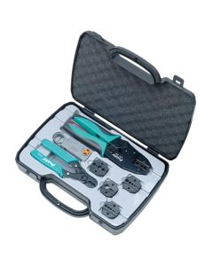 Eclipse Tools Coax Crimping Tool Kit W/crimp Frame, 5 Dies, Rotary Stripper Proskit 500-001